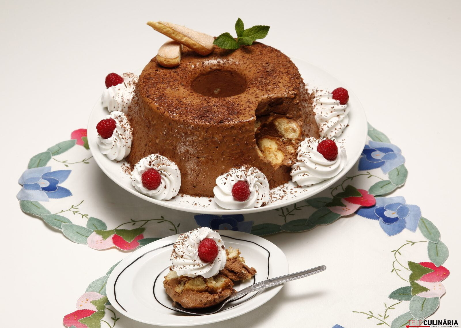 Semifrio de moka com chocolate