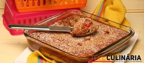 Delícia de coco e cerejas