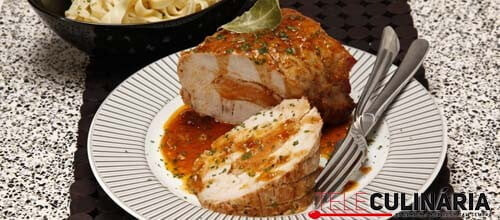 Receita de Lombo de porco com farinheira