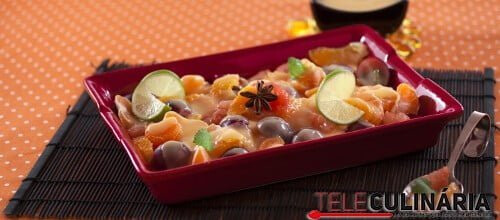 Salada de citrinos com creme de limão