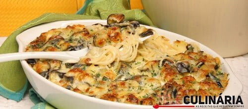 Esparguete com beringelas