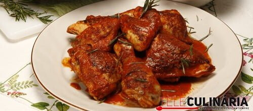 Frango de churrasco com cuscuz