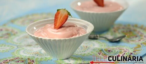 Mousse de leite em pó