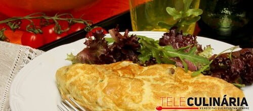 Omeletas de cogumelos