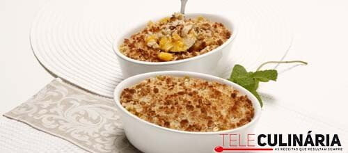 Novo crumble de manga e aveia