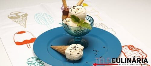 Receita de gelado caseiro de baunilha