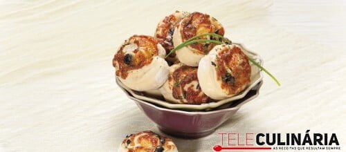 Rolinhos de pão com queijo