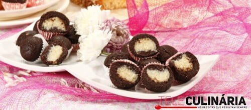 Bombons branco e preto