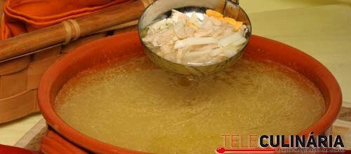 Canja de galinha com arroz