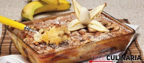 Delícia de banana com canela