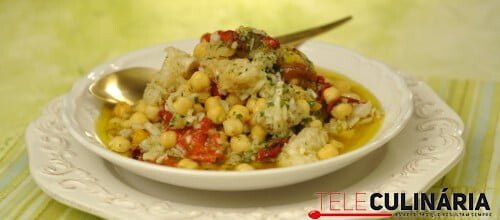 Meia desfeita de bacalhau- receita rápida