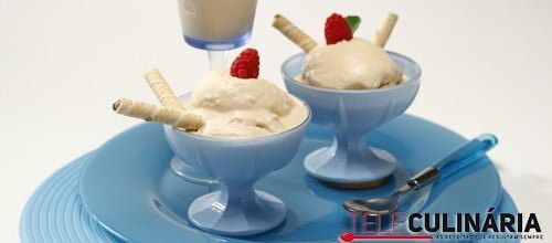 Gelado de leite condensado