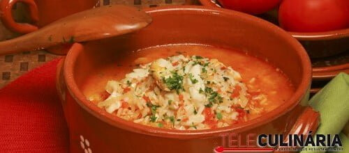 Sopa de bacalhau fresco