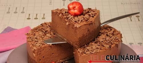 Cheesecake de chocolate