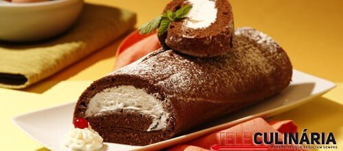 Torta de chocolate e natas