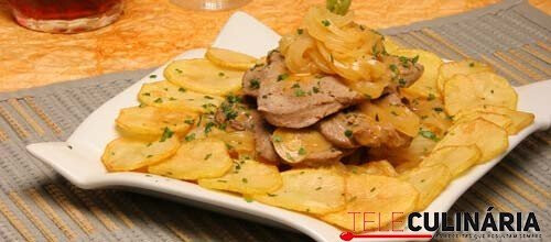 Bifes de vitela de cebolada