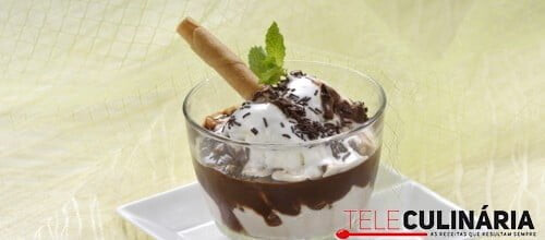 Quente e frio de chocolate