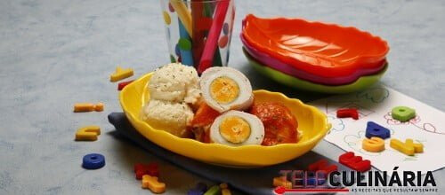 Embrulhinhos de peru com ovo