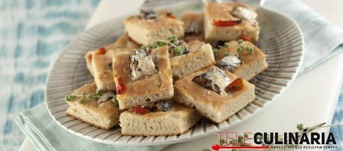Focaccia de sardinhas