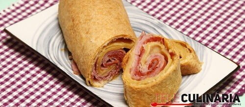 Rolo folhado de charcutaria