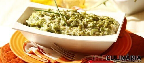 Esparregado de feijão verde