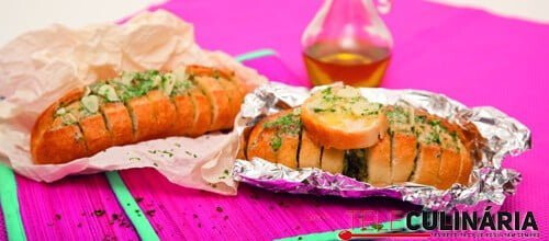 Pão com alho caseiro