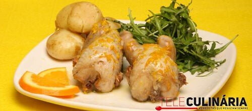 Codornizes com laranja