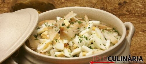 Açorda de bacalhau e ovos