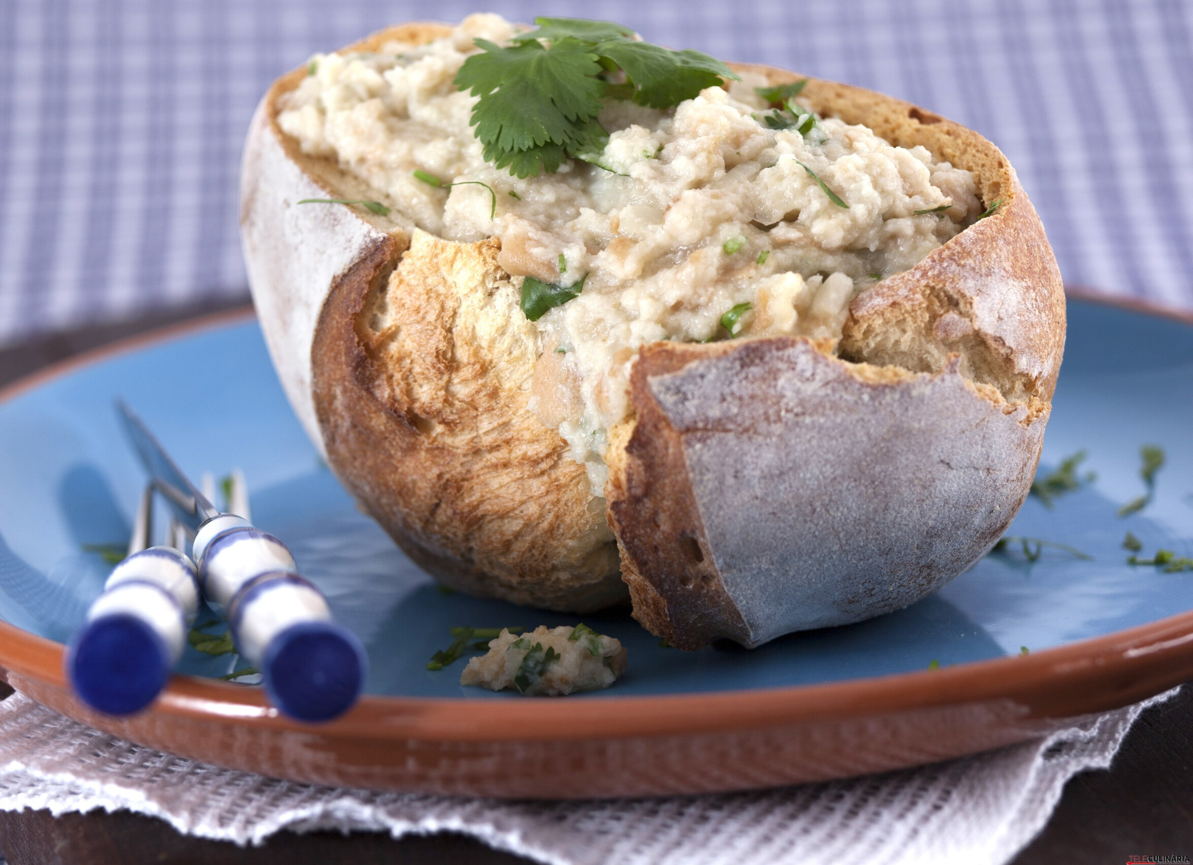 Açorda de bacalhau com coentros