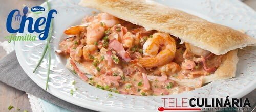 Folhado de Camarão e Bacon