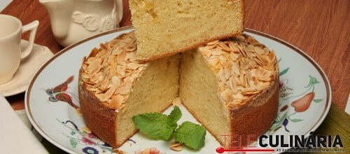 Receita de bolo de amêndoa