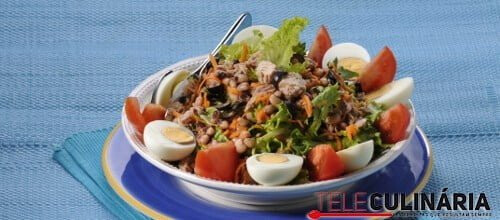 Receita fácil de Salada fria