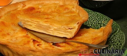 Tarte de maçã em massa quebrada