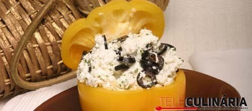 Pimentos com requeijão