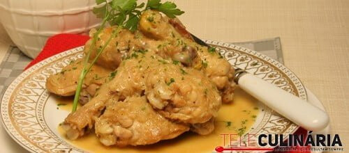 Fricassé de frango delicioso