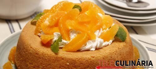 Bolo de laranja com rum