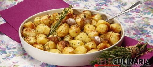 Batatinhas assadas com alecrim