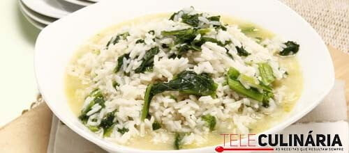 Receita fácil de Arroz de grelos