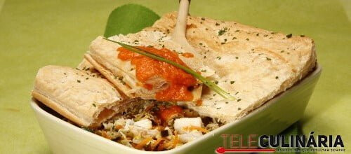 Mil folhas de peixe com legumes