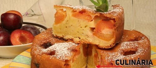 Bolo de ameixas da avó