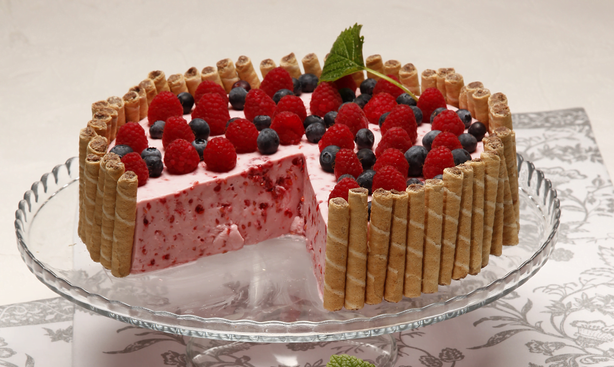 Charlotte de frutos vermelhos