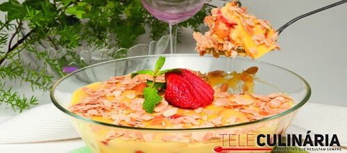 Doce fresco com licor