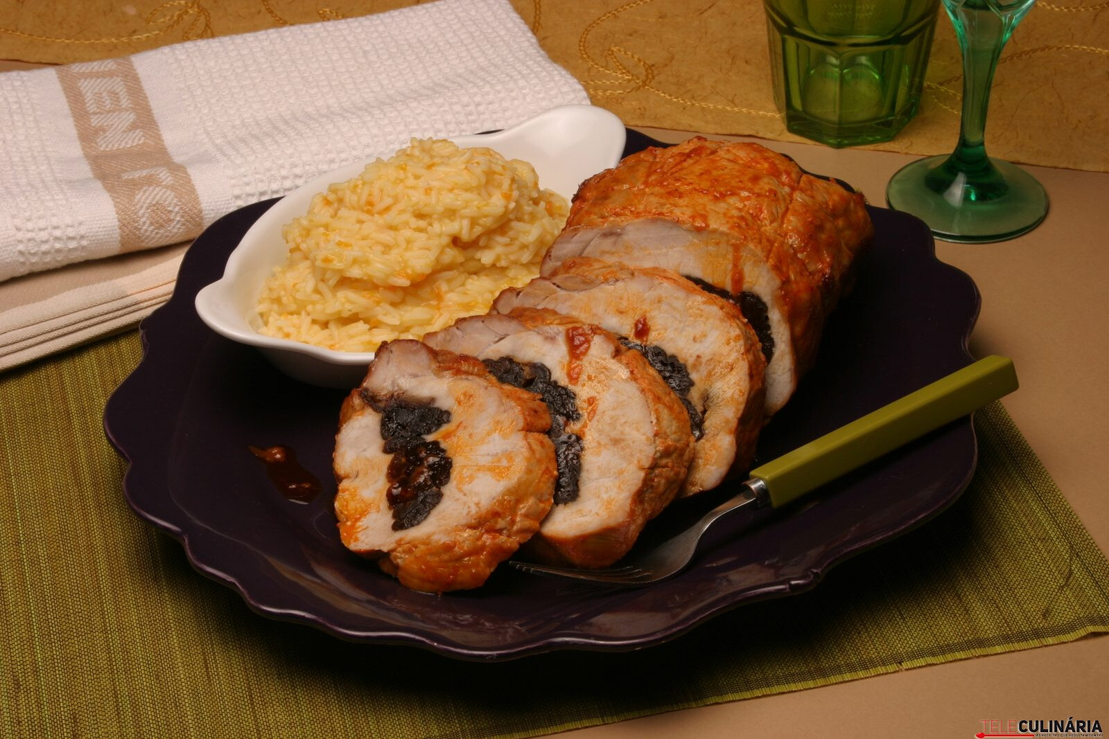 Lombo recheado com ameixas - Robot de Cozinha