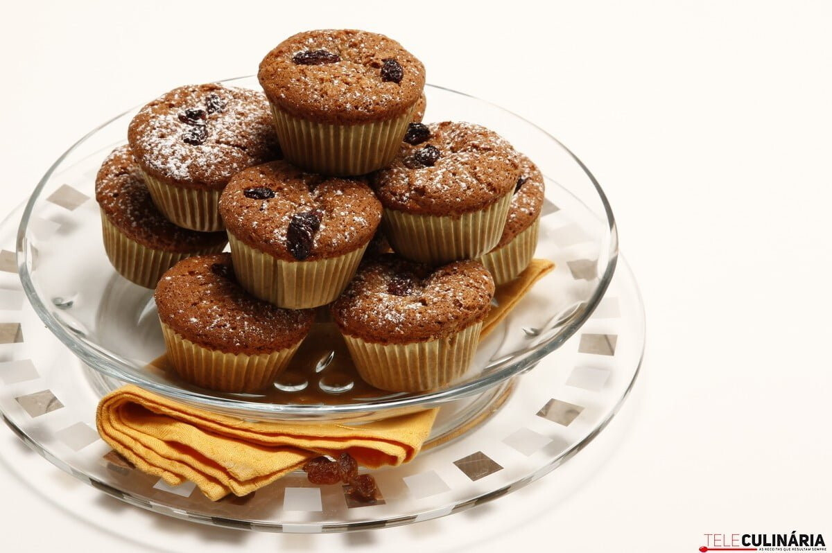 Queques de canela com sultanas
