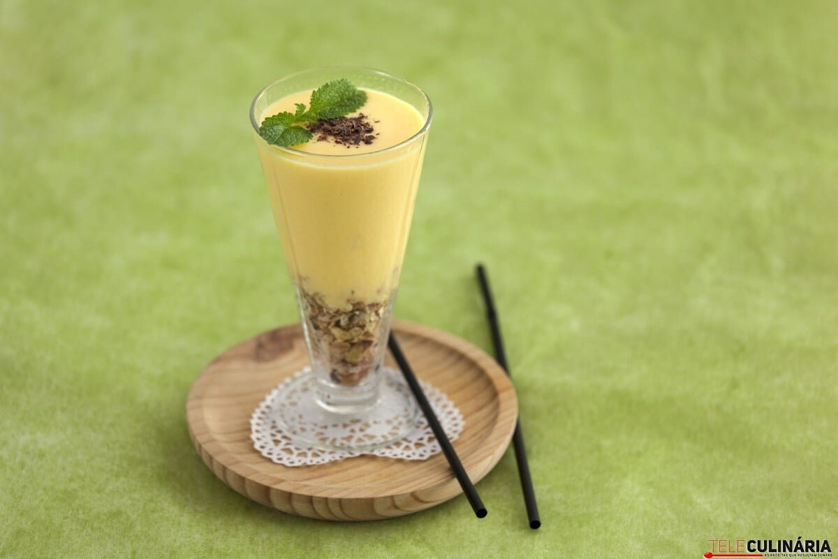 Batido de iogurte e manga