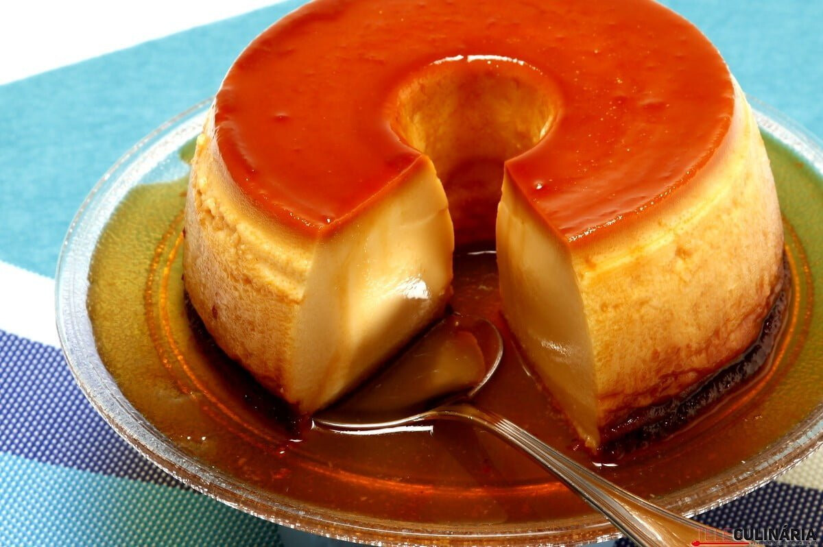 Pudim flan de queijo