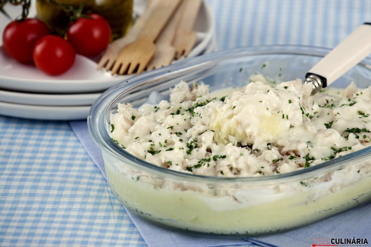 Gratinado de peixe no forno