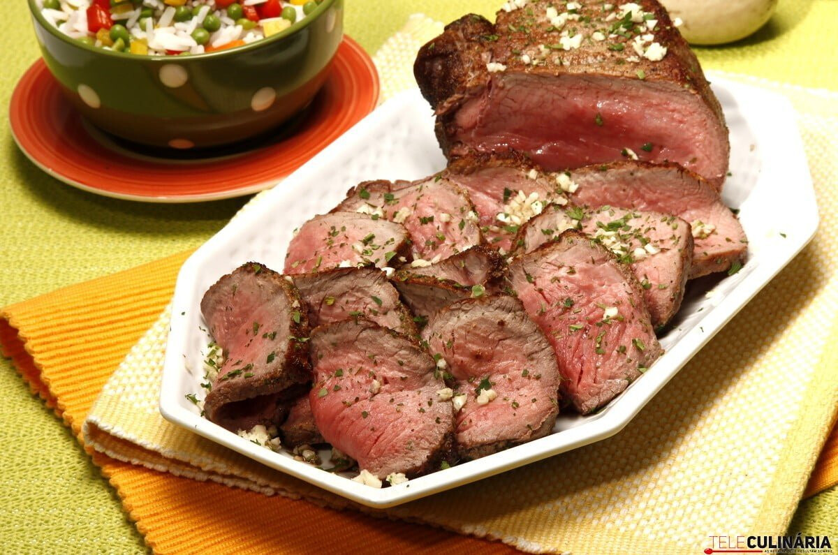 Rosbife com arroz primavera