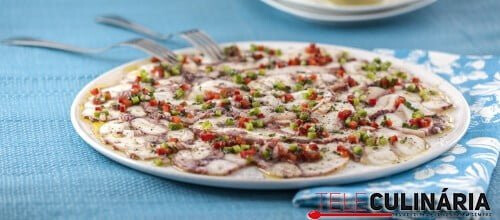 Carpaccio de polvo avinagrado