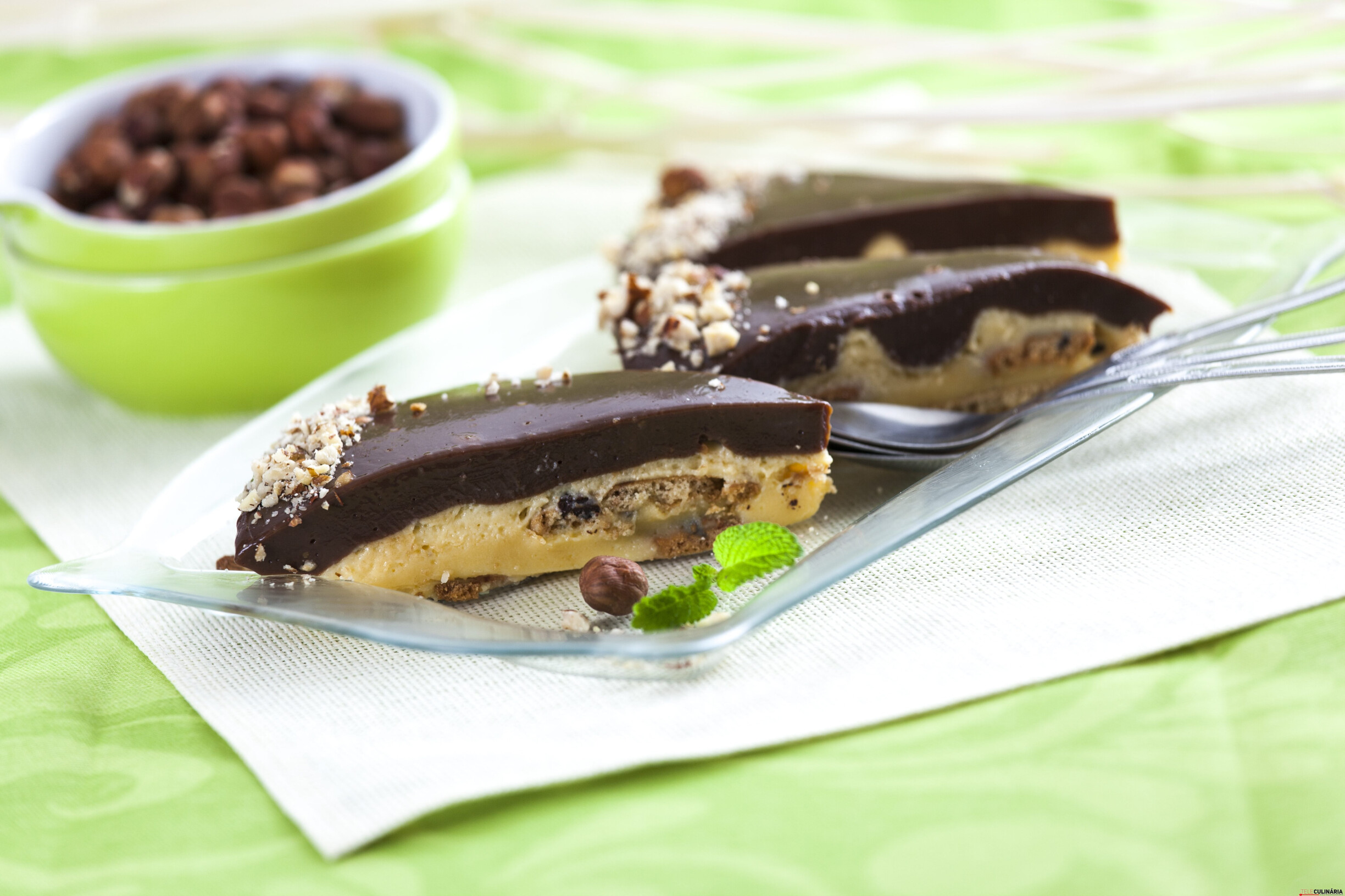 Tarte creme de avelãs